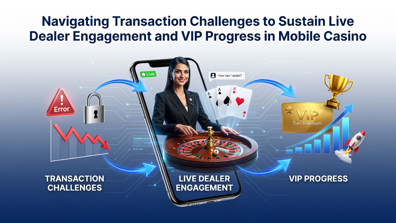 VIP-Programm-Dashboard in einer mobilen Casino-App mit Transaktionsstatus
